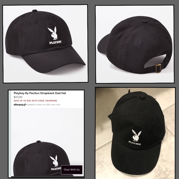 PLAYBOY X PACSUN- UNISEX Strapback Dad Hat (NWT) - Picture 3 of 14